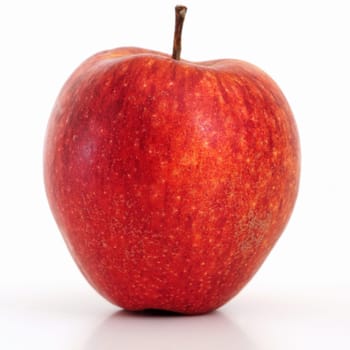 Red apple isolated on white background
