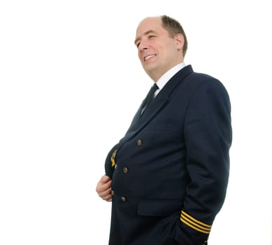 Man in uniforn of pilot