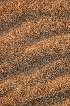 close up of the ridges in sand