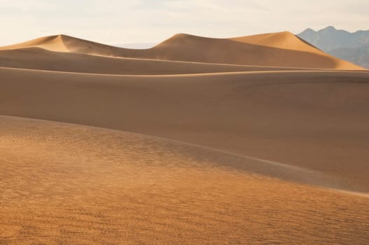 sand dunes at sunset in Death Valley National Park, CA