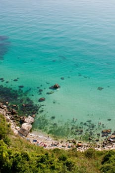 beautiful view from top on fiolent bay in crimea, ukraine