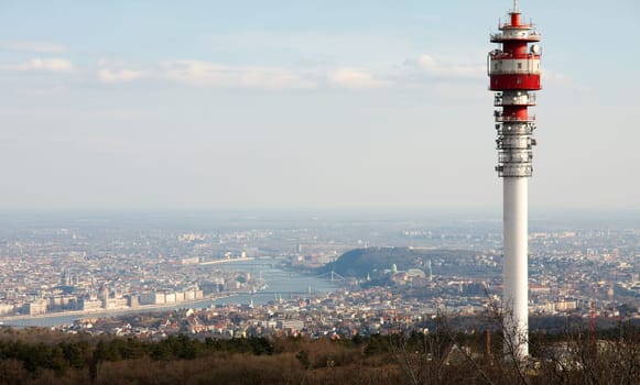 Budapest panorama from a high viewpoint