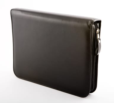 The small lehther bag isolated background
