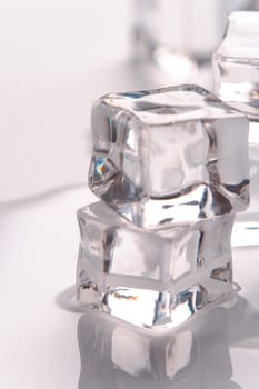 stack of ice cubes