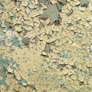 Grunge ancient painted and cracked wall background