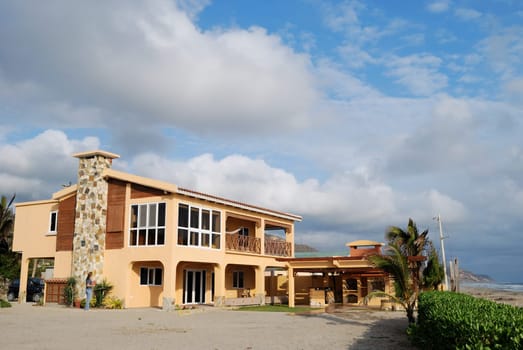 Sight at manor at coast of Pacific ocean