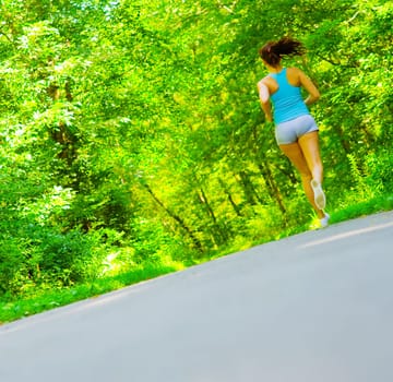Young woman exercising, from a complete series of photos.