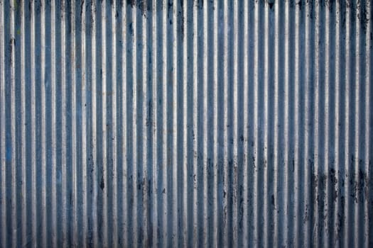 Weathered galvanized and corrugated sheet steel texture