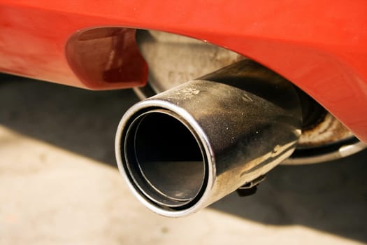 muffler of car and exhaust-gass