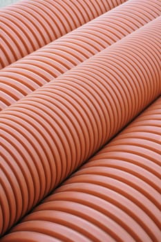 Plumbing tubes close-up