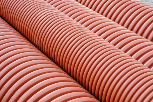Plumbing tubes close-up