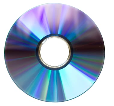 DVD disk on white background