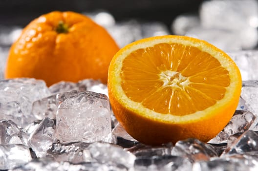 Orange on ice