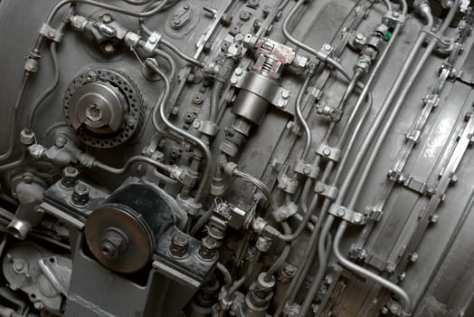 Details of an old aircraft engine
