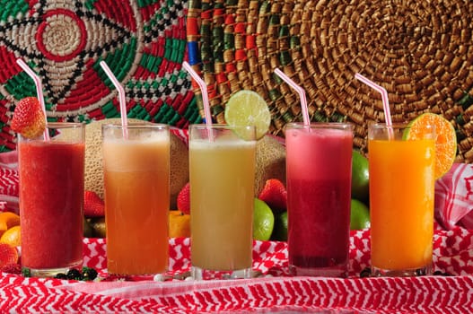 Fresh juice made of natural fruits