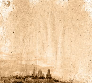 old-fashioned paris france -  with space for text or image