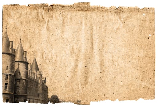 old-fashioned paris france -  with space for text or image