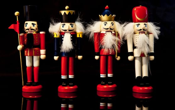 Colorful collection of Christmas nutcrackers