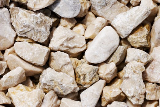 Background of various shape and color stones