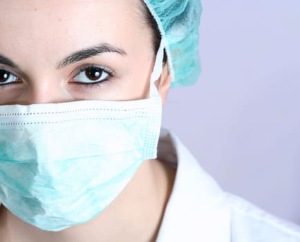 Professional young doctor at work. Close up.