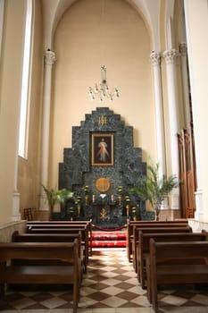 Interior of Catholic church