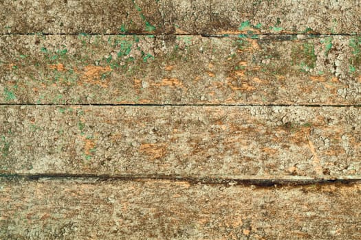 Old wooden wall with cracks and stains