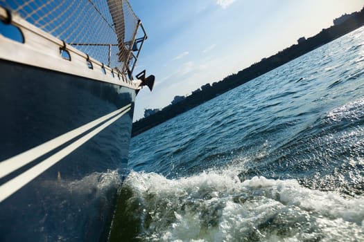 Sailing into the wind / sunlight / yachting