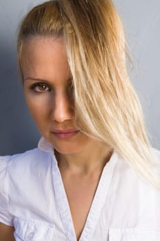 Portrait of young beautiful woman
