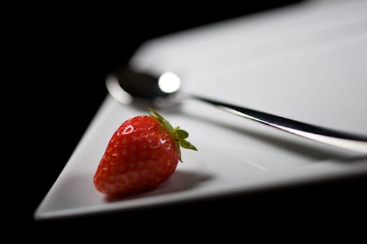 Strawberry on a plate