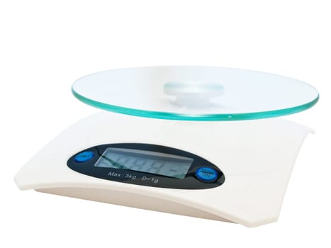 photo of the electronic scales against the white background