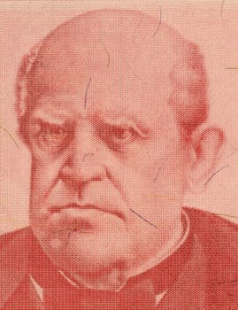 Domingo Sarmiento on 100 Austral 1985 Banknote from Argentina. Activist, intellectual, writer and the 7th president of Argentina.