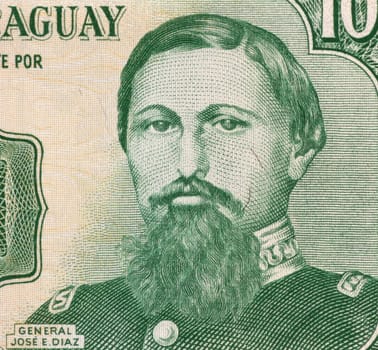General Jose Edubigis Diaz on 100 Guarani 1982 Banknote from Paraguay