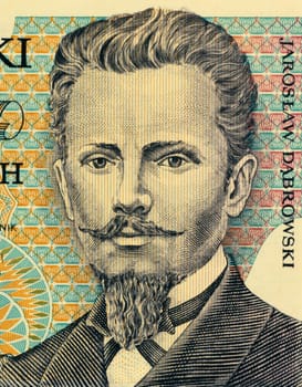 Jarostaw Dabrowski on 200 Zlotych 1988 Banknote from Poland. Revolutionary nationalist and general.