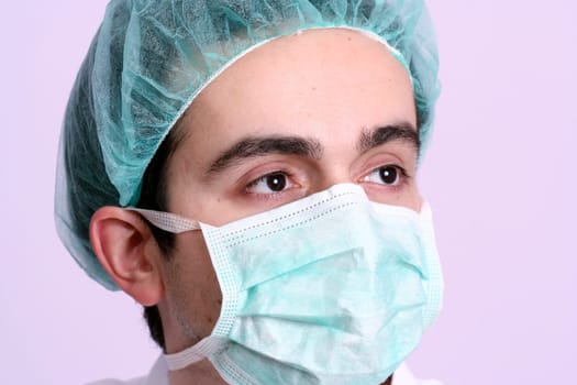 Professional young doctor at work.