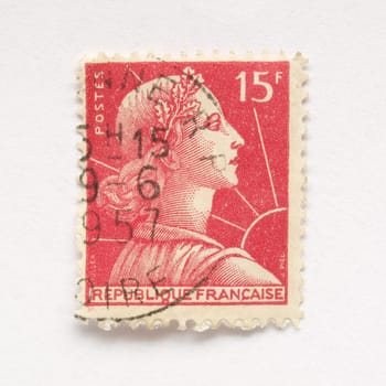 French stamp from France (in European Union)