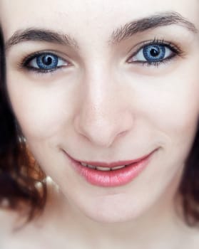 Young and beauty woman looking at you.
