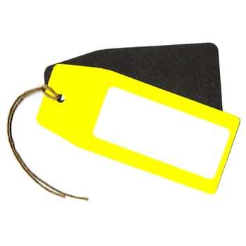 Price tag or address label with string