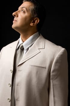 Businessperson looking away
