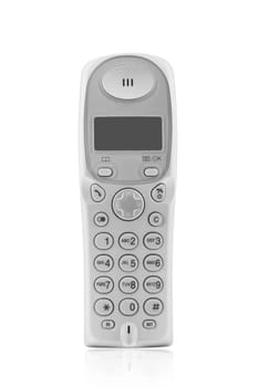 wireless dect phone isolated on a white background