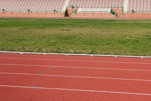 Athletics stadium racetracks