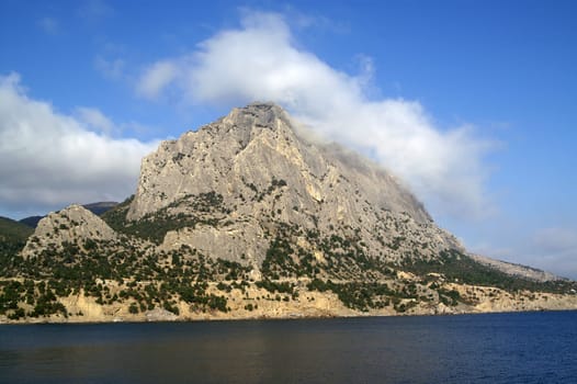 Sea and rocks. Sokol. Crimea.