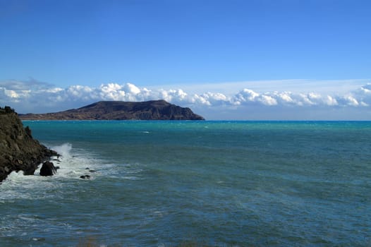 Beautiful seascape. Black Sea. Crimea.