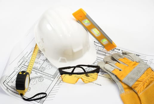 Safety gear kit close up