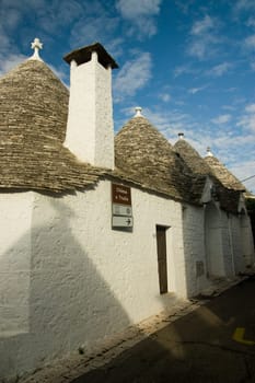 Photo of a typical historic stone building from the south of italy