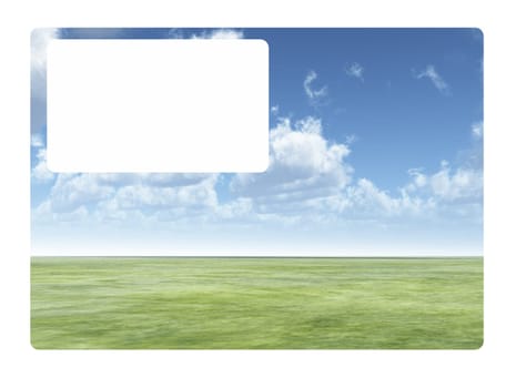 A business card with a blank customisable space.