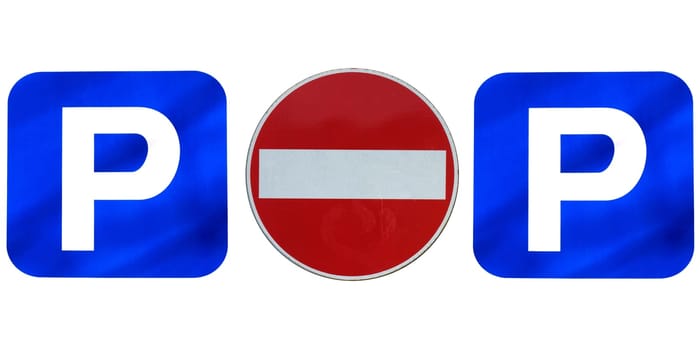 "POP"" written in a pop-art style with traffic signsq"