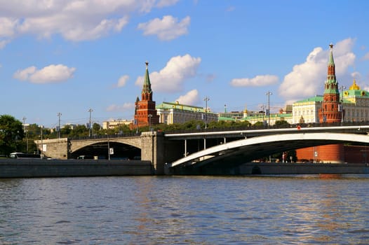 River view to the Moscow Kremlin