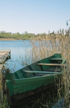 Green boat