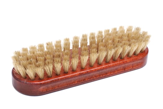 Shoe brush isolated on white