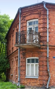 Old red brick building